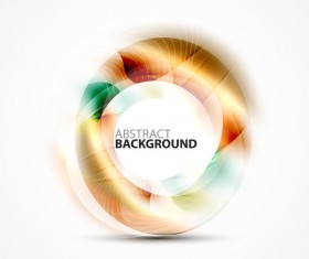 Colorful circle with abstarct background art vector 09