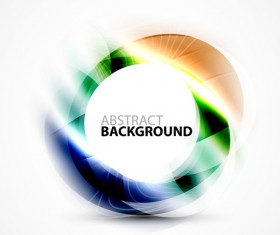 Colorful circle with abstarct background art vector 10