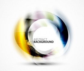 Colorful circle with abstarct background art vector 12
