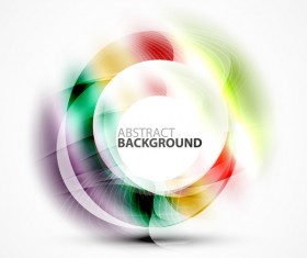 Colorful circle with abstarct background art vector 13