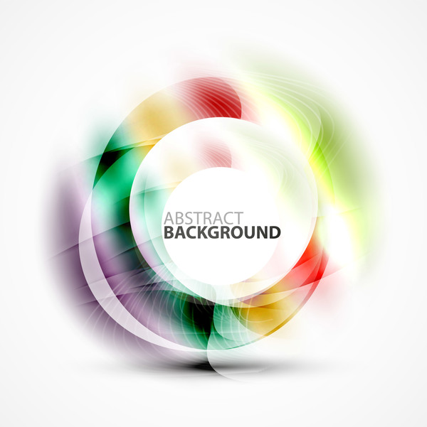 Colorful circle with abstarct background art vector 13