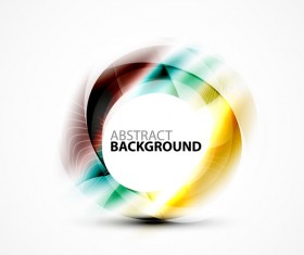 Colorful circle with abstarct background art vector 14