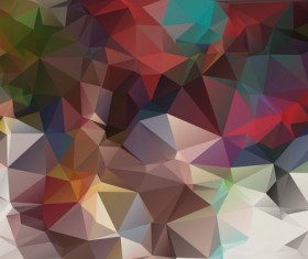 Complicated polygon geometric background vector 01