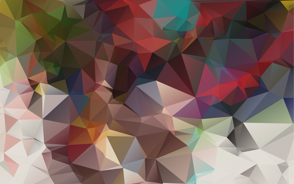 Complicated polygon geometric background vector 01