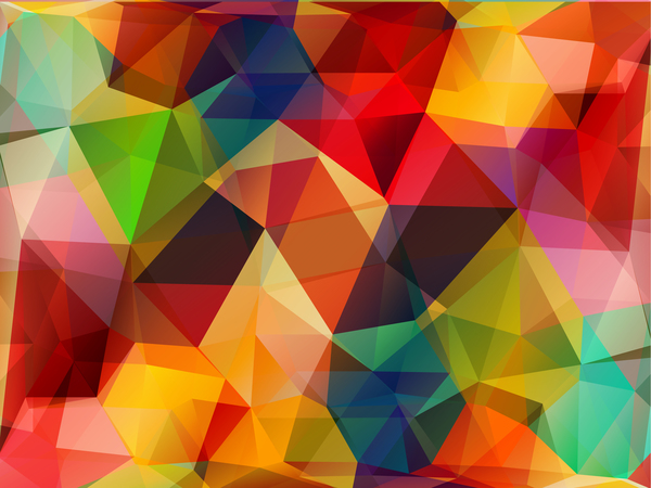 Complicated polygon geometric background vector 06