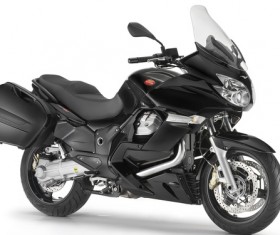 Cool black motorcycle Stock Photo