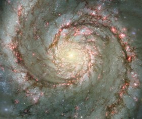 Cosmic spiral galaxy Stock Photo