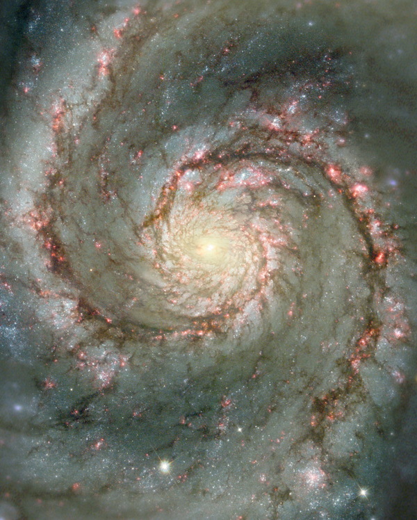 Cosmic spiral galaxy Stock Photo