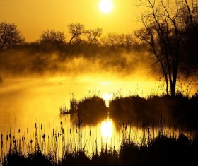 Countryside sunset landscape HD picture