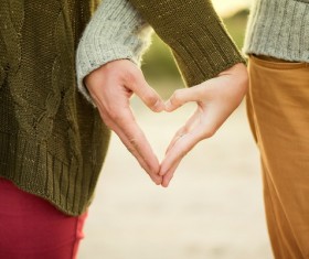 Couple loving gestures Stock Photo