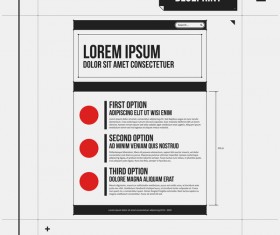 Creative news paper pages layout template vector 02