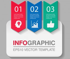 Creative numbered infographic vector template 10