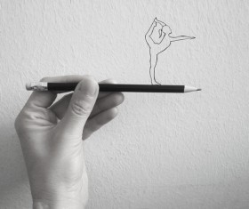 Creative pencil sketch Stock Photo