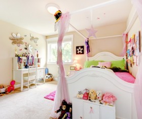 Cute pink children's room HD picture