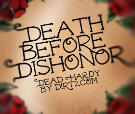 Dead Hardy Hardy font pack