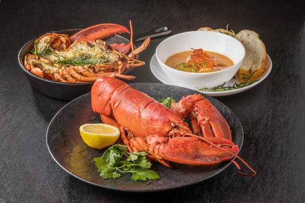 Delicious lobster with lemon spices Stock Photo 05