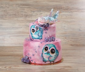 Different shape delicious cake Stock Photo 01