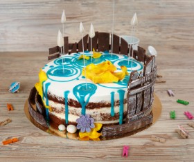 Different shape delicious cake Stock Photo 02