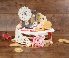 Different shape delicious cake Stock Photo 04