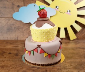 Different shape delicious cake Stock Photo 07