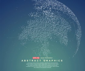 Earth and technology abstract vector illustration 03