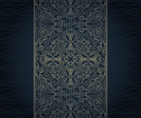 Eastern style floral pattern decor vector 03