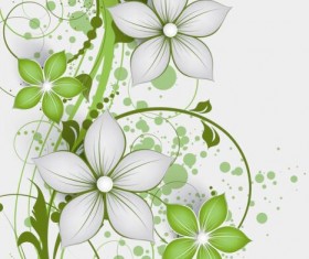 Elegant abstract flower vectors graphics