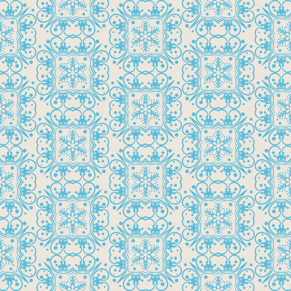 Elegant christmas pattern template seamless vector 07