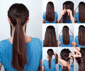 Fashion female hair styling HD pictures 18