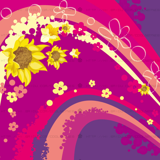 Fashion floral with abstract background vector 04