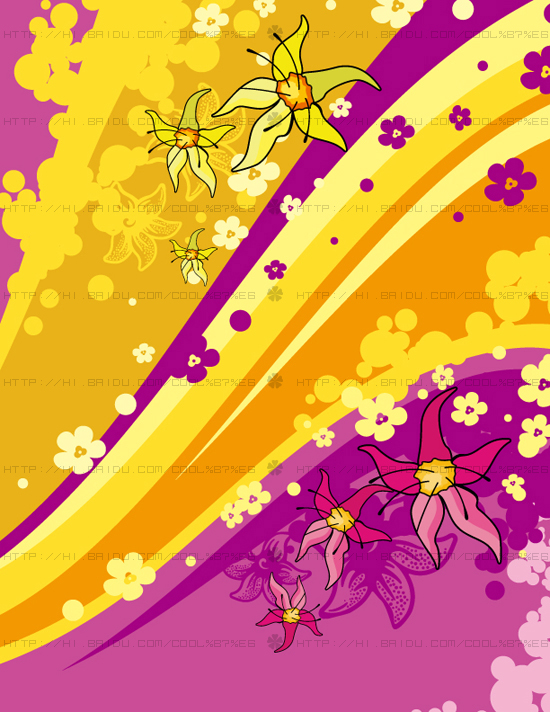 Fashion floral with abstract background vector 08