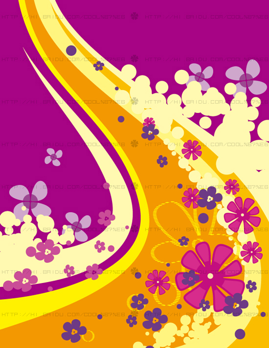 Fashion floral with abstract background vector 09