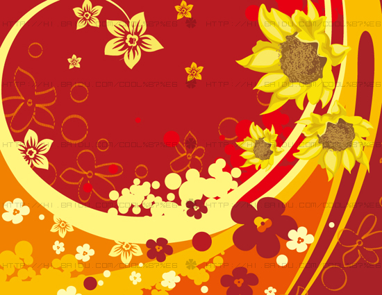 Fashion floral with abstract background vector 12