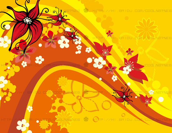 Fashion floral with abstract background vector 18