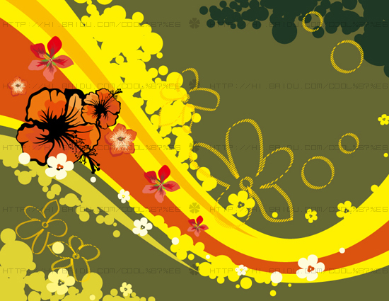Fashion floral with abstract background vector 20