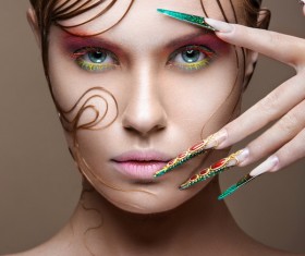 Fashion make-up Stock Photo