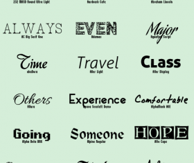 Fashion modern fonts pack