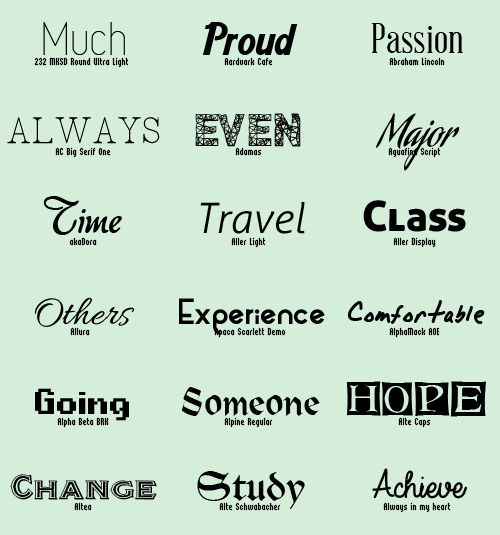 1000 fonts pack free download