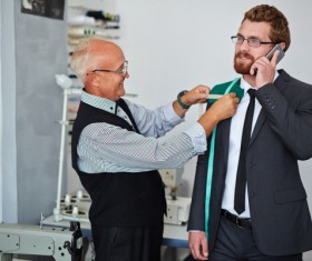 Fashion tailor Stock Photo