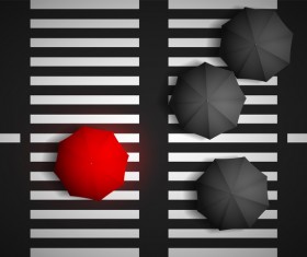 Fashion umbrellas background creative design vector 01