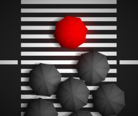 Fashion umbrellas background creative design vector 03