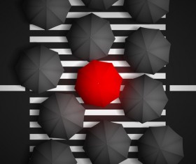 Fashion umbrellas background creative design vector 04