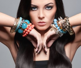 Fashionable women with special bracelets HD picture 03