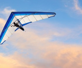 Flight of the sliding machine Stock Photo