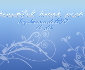 Floral decor beautiful photoshop brushes