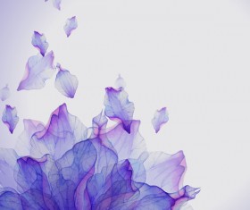 Flying purple petals HD picture
