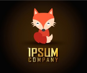 Fox logo company vector design 01