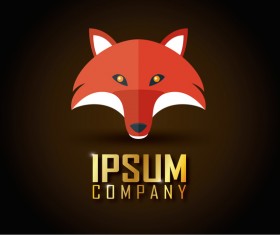 Fox logo company vector design 04