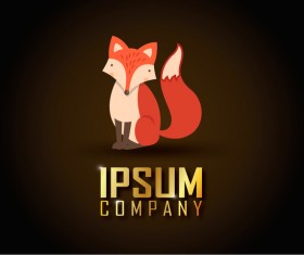 Fox logo company vector design 06
