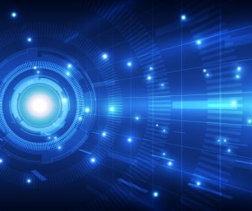Futuristic tech background template vector 03